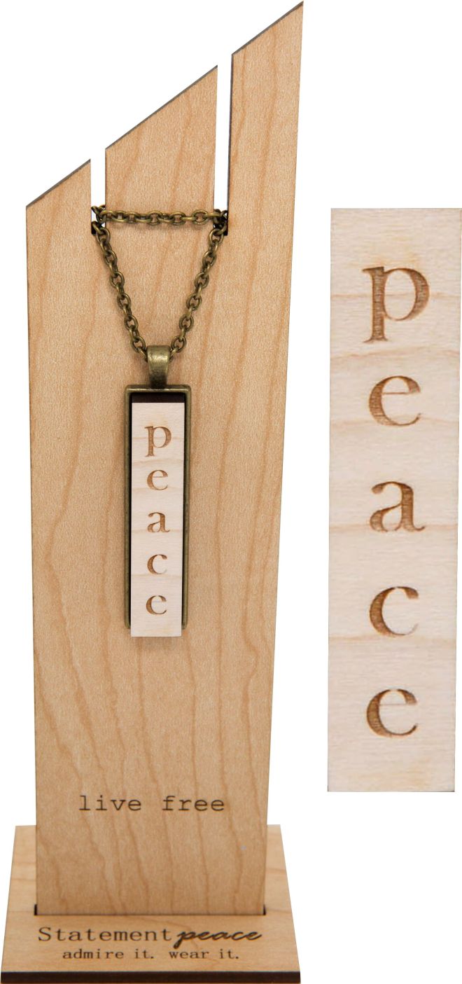 Statement Peace Necklace